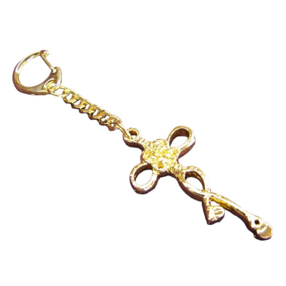 Heart with Double Lock Talisman Amulet Keychain