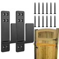 thumbnail image 1 of Shed Security Bar Door Brackets 2 Pack Upgraded Steel U Bracket Thickness Drop Open Bar Prevent Unauthorized Entry Fit For 2 X 4, 1 of 5