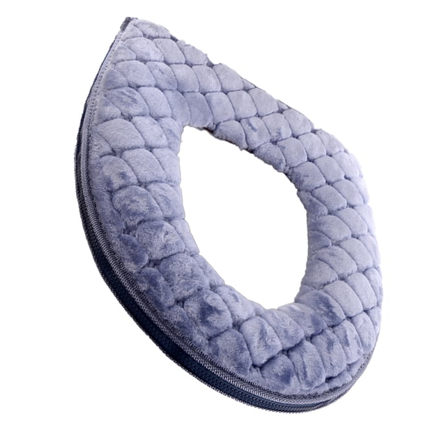 Funda de asiento de inodoro Dinheiro, suave y gruesa, cálida, lavable, cálida, funda de inodoro de tela acolchada, funda de inodoro esponjosa