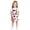 K12 White, variant on Child Kids Girls Suspenders Dress Square Neck Sleeveless Independence Day Printed Summer Comfortnable Dresses Red Size 4-5 Years