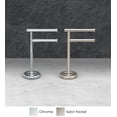 thumbnail image 3 of Gatco 1472SN Countertop 2-Arm Pivot Finger Towel Holder Stand, Satin Nickel, 3 of 4
