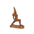 thumbnail image 2 of G6 Collection 8" Wooden Handmade Mini Yoga Figurines, Yoga Pose Statue, Yoga Room Studio Decor, Mindful Home Decor Yogi Gift, Decorative Shelf Decor Objects - High Lunge, 2 of 6