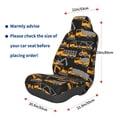 thumbnail image 3 of Wukai Yellow Excavator Full Set Car Seat Covers with Soft Padding Universal Auto Front Seats Protector and Cushion Mat, 3 of 5