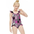 thumbnail image 3 of Hello Kitty Girls One Piece Swimsuits Hawaiian Summer Swimwear Beach Bathing Suit Outfits, 3 of 7