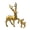 Golden 1, variant on Ruanlalo 1 Pair of Deer Sculpture Christmas Small Reindeer Figurine for Living Room TV Cabinet Home Office Decoration