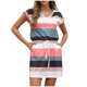 thumbnail image 1 of Vestido de Manga Corta para las Mujeres Cuello en V Dibujar Cuerda Elástica Cintura Bolsillo Suéter Poliéster, Vestido Casual de Color Sólido para Verano Primavera Diario, 1 of 9