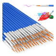 thumbnail image 1 of Set 50 Pinceles Para Dibujo Acuarela Acrílico Oleo Xtellar azul, 1 of 4