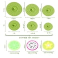 thumbnail image 2 of POINTERTECK Silicone Cover for Food,5pcs Reusable Silicone Suction Bowl Lids with 3pcs Non-slip Silicone Fruit Drink Coasters, 2 of 9