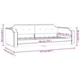 thumbnail image 4 of vidaXL Day Bed Light Grey 100x190 cm Fabric, 4 of 5