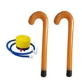 thumbnail image 2 of Juego De 2 Bastones De Caramelo Inflables Navideños, Versátiles Para Fiestas, Jardín Y Patio, Color Marrón, 2 of 9