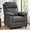 Grey, variant on Recliner Chair for Adults, Padded Deep Seat Reading Chair with Side Pockets, Small Recliners for Small Spaces, Adjustable Chair for Living Room, Bedroom, and RV (Linen)