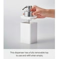 thumbnail image 4 of Yamazaki Home Foaming Soap Dispenser, White, ABS Plastic, 12.2 fluid oz., 360 milliliters, No Assembly, 4 of 7