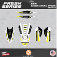 thumbnail image 3 of Kalair GFX Graphics Kit for KTM Enduro 2-Stroke 125 XC, 250 XC and 300 XC (2019-2022) Fresh Series, 3 of 5