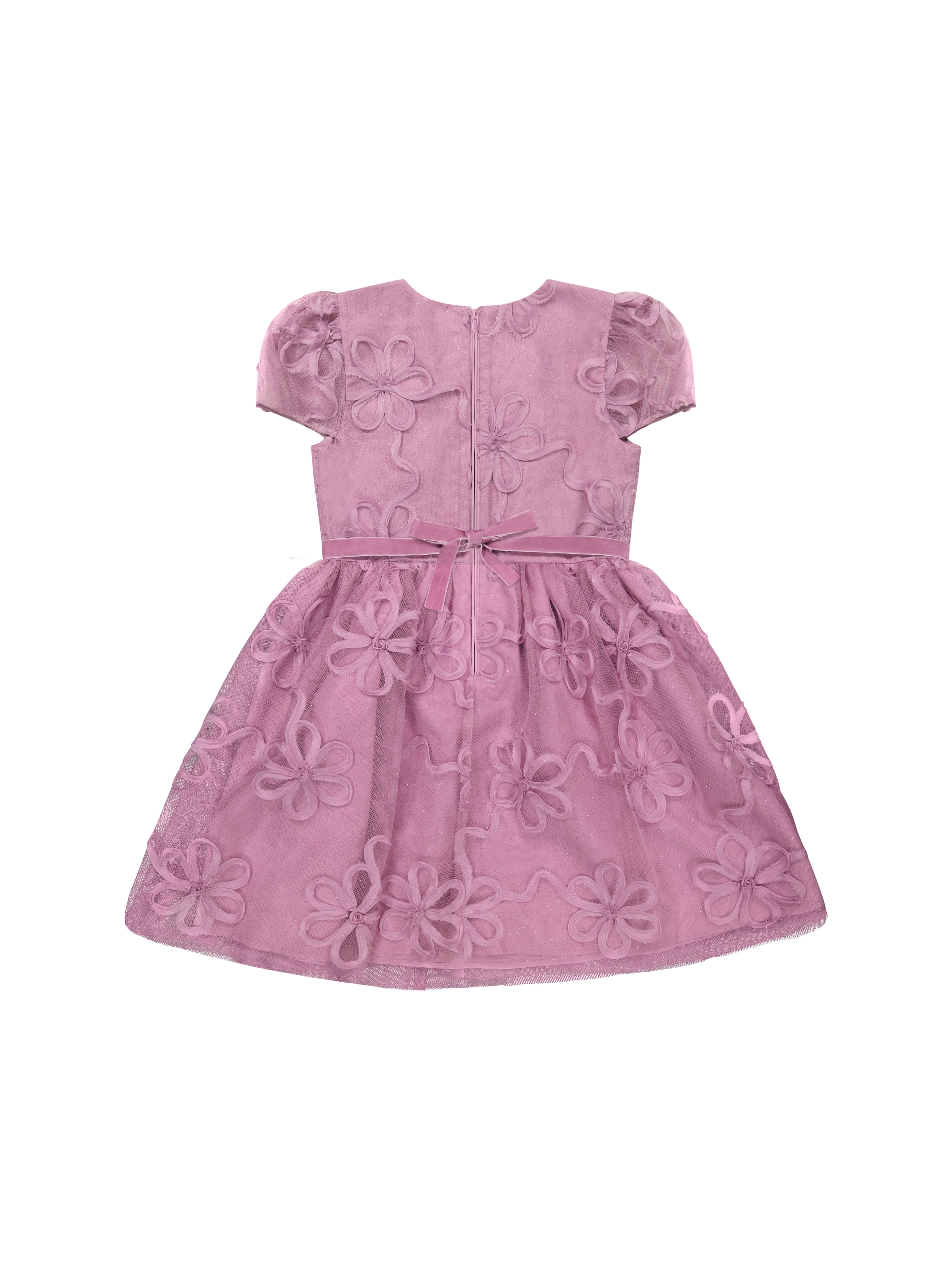 Kensie Girl Floral Soutache Mesh Short Sleeve Dress, Sizes 4-16