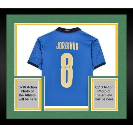 Framed Jorginho Italy National Team Autographed 2020-21 Home Jersey - Fanatics Authentic Certified
