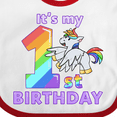 thumbnail image 4 of Inktastic It's My 1st Birthday Unicorn Boys or Girls Baby Bib, 4 of 4