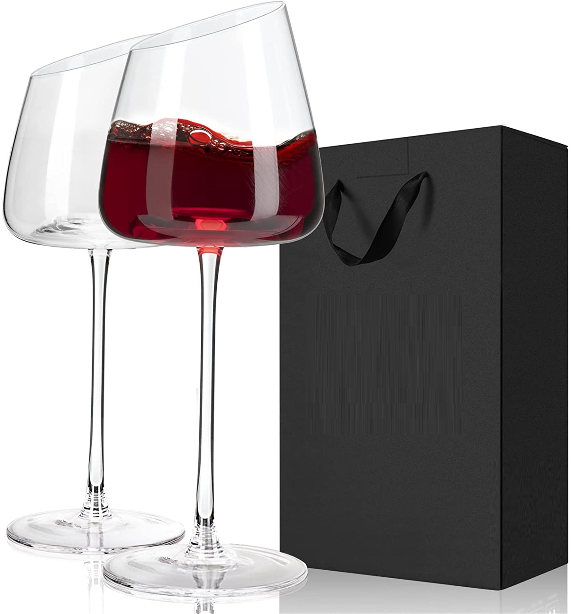 Red Wine glasses Elegant Unique Wine glasses-Concave Base with