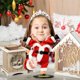 thumbnail image 4 of RV SdeNo baile de Papá Noel, decoración de juguete de Navidad de peluche eléctrico de canto giratorio, interesante animación interactiva para niños brillar  Electrónica, 4 of 5