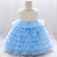 thumbnail image 5 of Kids Girls Ruffled Princess Bridesmaid Pageant Gown Birthday Party Wedding Dress Long Dresses For Girl Summer Girls Dress Shirt, 5 of 9