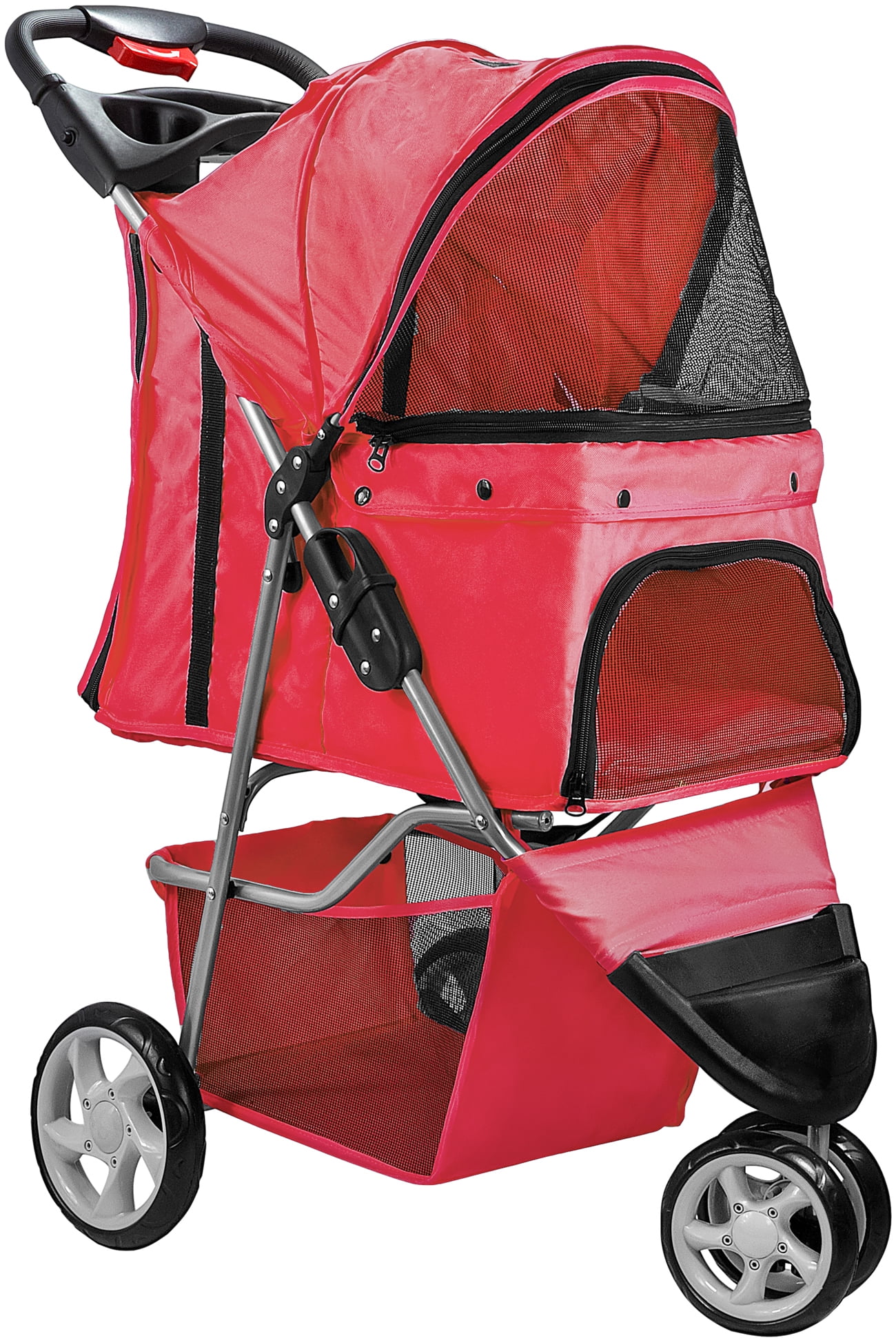 Paws & Pals Pet Stroller Cat/Dog Easy Walk Folding Travel Carriage