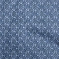 thumbnail image 1 of oneOone Viscose Chiffon Medium Blue Fabric Asian Dabu Print Craft Projects Decor Fabric Printed By The Yard 42 Inch Wide, 1 of 4