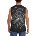 thumbnail image 4 of Balery A Web With A Spider Camisetas sin mangas para hombre, absorbe la humedad y protege contra el mal olor.-Large, 4 of 7