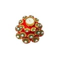 thumbnail image 3 of Designer Red Floor Rangoli with Tea Light Candle Holder Stand Decorative Tealight T Light for Festival Floor Decorations Lighting Accessories Home New Year Decor (Without Wax), 3 of 4