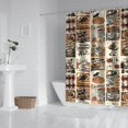thumbnail image 2 of Vintage Halloween Poster Pattern Shower Curtain 84"x72" ,Bathroom Decorative Shower Curtains Set with 12 Hooks,Modern Waterproof Washable Shower Curtain, 2 of 6