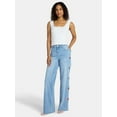 thumbnail image 2 of Madden NYC Women’s Ultra 90's Jeans with Strawberry Embroidery, 32'' Inseam, Sizes 00-18, 2 of 5