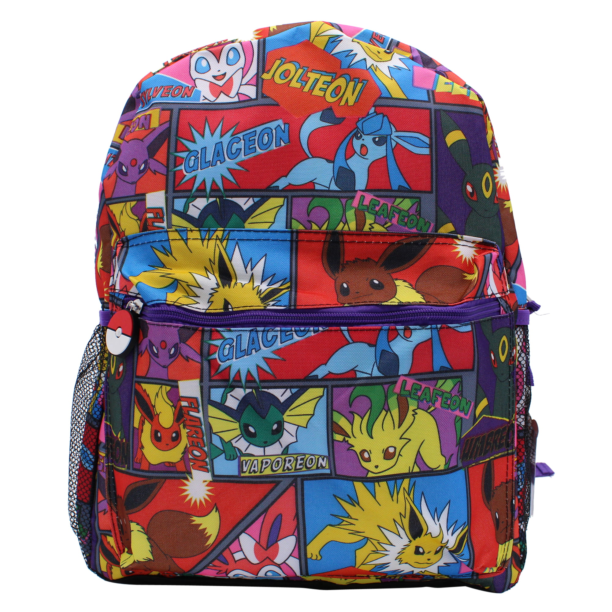 Pokemon "Comic Book" All Over Print Large School Backpack for Boys (16 Inch)