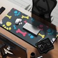 thumbnail image 2 of Long Mouse Pads for Desk,Cool Pet Background Dog Paw Desk Mats on Top Of Desks, Desk Mouse Pad Extra Large with 3mm Non-Slip Base and Stitched Edge for Gaming,Office,Work,Home 35.4"x15.7", 2 of 6