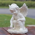 thumbnail image 3 of Northlight 12" Reaching Cherub Angel Outdoor Patio Garden Statue, 3 of 3