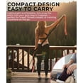 thumbnail image 5 of TAVIEW Yoga Strap for Stretching – Stretch Band with 12 Loops –Multi-Grip Pilates Hamstring Stretcher Belt – Physical Therapy Equipment for Best Flexibility,Green & Black, 5 of 5