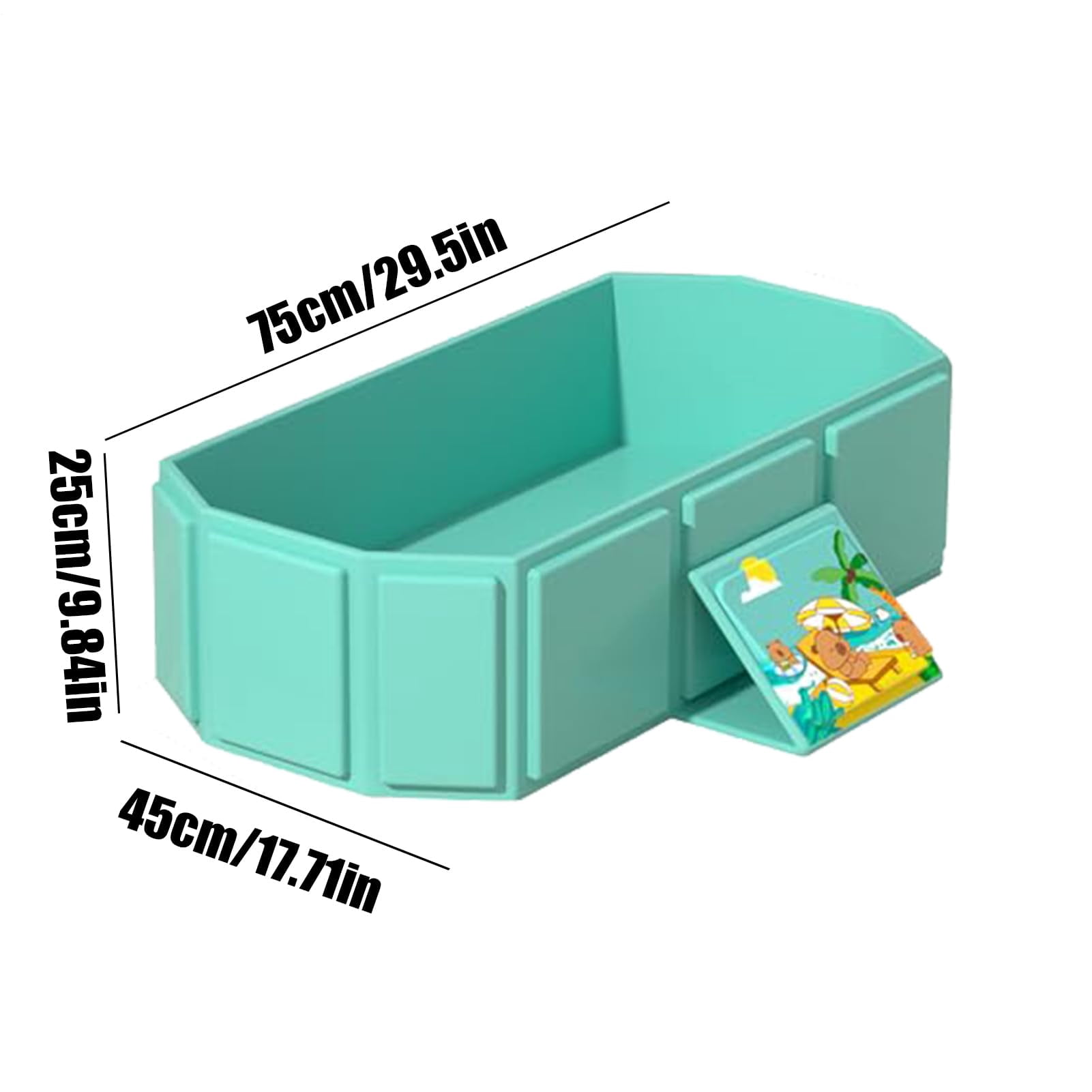 KANOHENO Collapsible Kid Bathtub for Newborn to Toddler,Children's Foldable Bathtub,Portable Shower Tray,Large Spacious Design For Family Use and Easy Storage