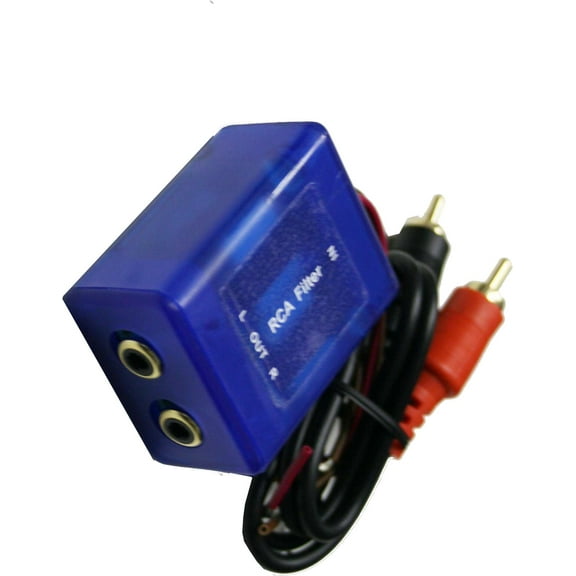 RCA Ground Loop Isolator Noise Kills Hum Audio Filter
