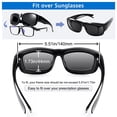 thumbnail image 5 of TINHAO Men's Fit Over Glasses Sunglasses with Hard Case, Polarized UV400 Wear Over Prescription Glasses for Driving Fishing Hiking Golf Cycling, 5 of 7
