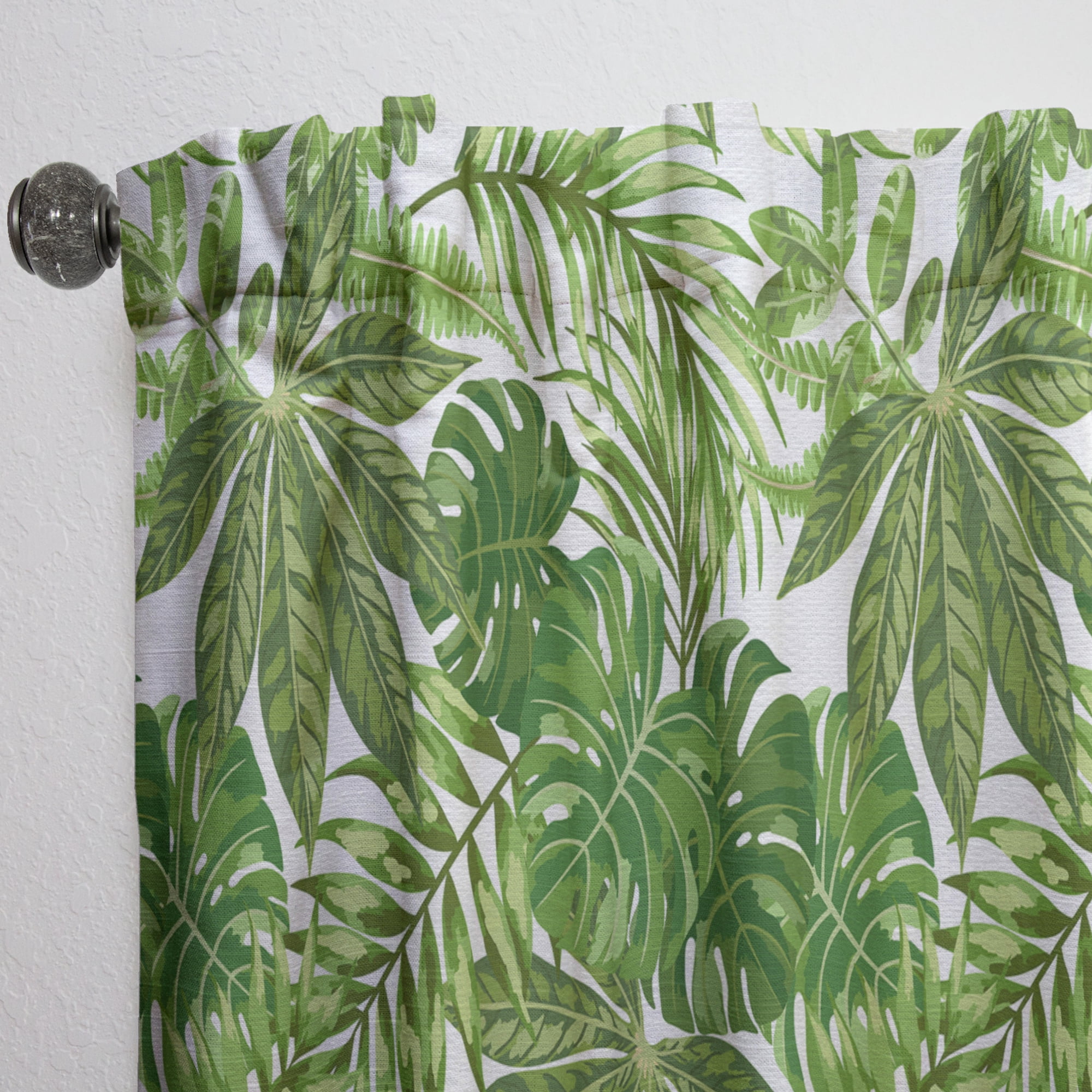 Designart 'Tropical Foliage Mood XIX' Tropical Curtain Panel