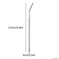 thumbnail image 3 of Kitchen Tools Stainless Steel Straws Silver Reusable Straws Stainless Steel Straws, 3 of 4