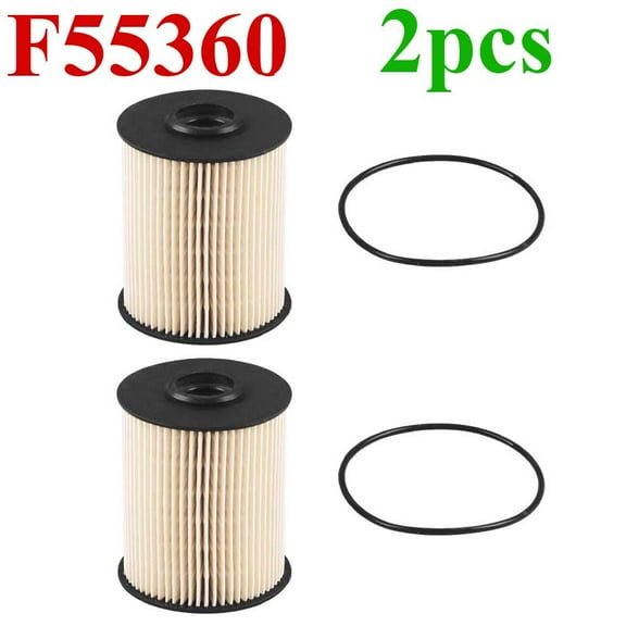 2PC Fuel Filter Kit Fit for Dodge Ram 2500 3500 5.9L Cummins Turbo Diesel F55360