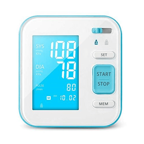 True Integral B02 Arm Blood Pressure Monitor with Large Display; Voice Notification; Upper Arm Cuf; Heart Rate Pulse; Tubing and Device Bag