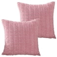 thumbnail image 1 of 2 uds sofá cama sofá sala de estar decoración abrazar almohada, funda de cojín cuadrado, decoración del hogar de estilo bohemio almohada a rayas de pana, 1 of 5
