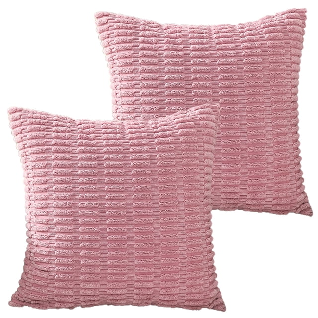 2 uds sofá cama sofá sala de estar decoración abrazar almohada, funda de cojín cuadrado, decoración del hogar de estilo bohemio almohada a rayas de pana