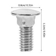 thumbnail image 4 of KAKOWELY 100pcs Carriage Bolts Silver Versatile Use for Industrial Settings and Home Projects, 4 of 8