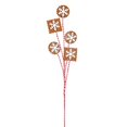 thumbnail image 2 of Vickerman QG205031 20 in. Gingerbread Snowflake Spray - Box of 6, 2 of 3