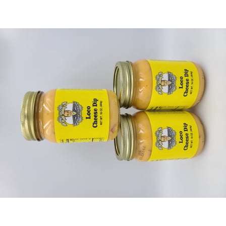 3 Pack Of Todd Bosley's World Famous Loco Cheese Dip - Comes In A 16 Oz Reusable Jar!