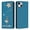 Blue, variant on For iPhone 15 Flip Phone Case,Luxury Diamond Pearl Ballet Dancer Pattern Design,Anti-Scratch PU Leather Flip Folio Foldable Kickstand,Card Slots,Shockproof Wallet Phone Case,Darkgreen