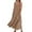 Brown, variant on WTOBBY Women's Summer Dress Casual Loose Long Beach Vacation Dresses Sleeveless with Pockets, Solid Color for Easy Breezy Style,Khaki S