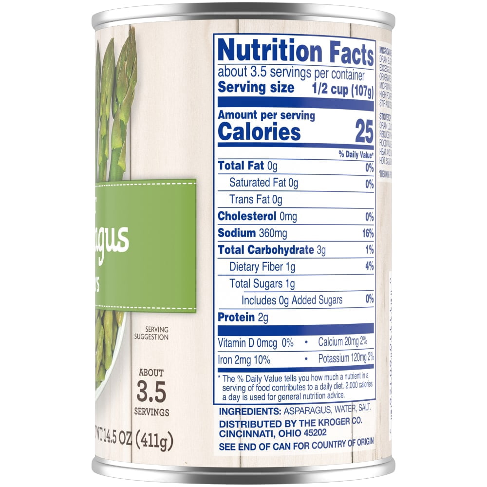 Kroger Cut Asparagus Spears 14.5 oz - 5 Pack