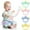 Blue, variant on BUTOMKY Multifunctional Sensory Rattle for Newborns - Musical Hand Bells, Oball Shaker, and Jingle Bell Toys (4-PCS), Perfect Toddler Gift
