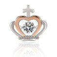 thumbnail image 2 of Collar con colgante de corona de plata de ley S925, 2 of 2